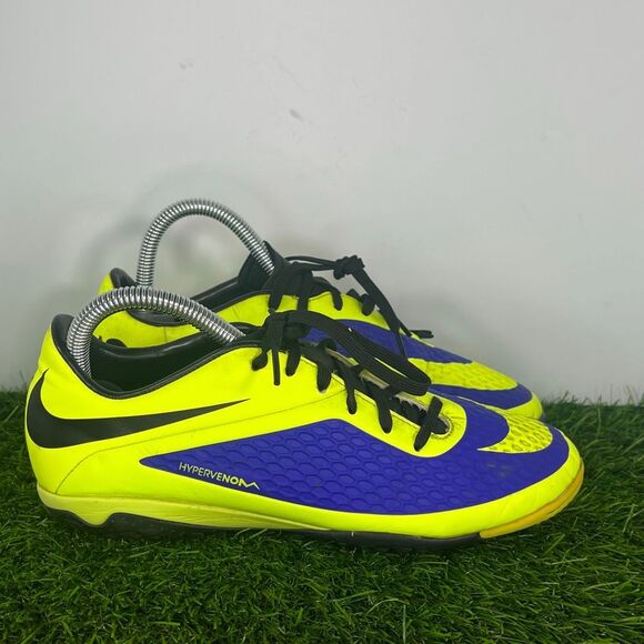 Nike Hypervenom Phantom I SG Purple Yellow Football Cleats Mens 6.5 - Picture 3 of 9